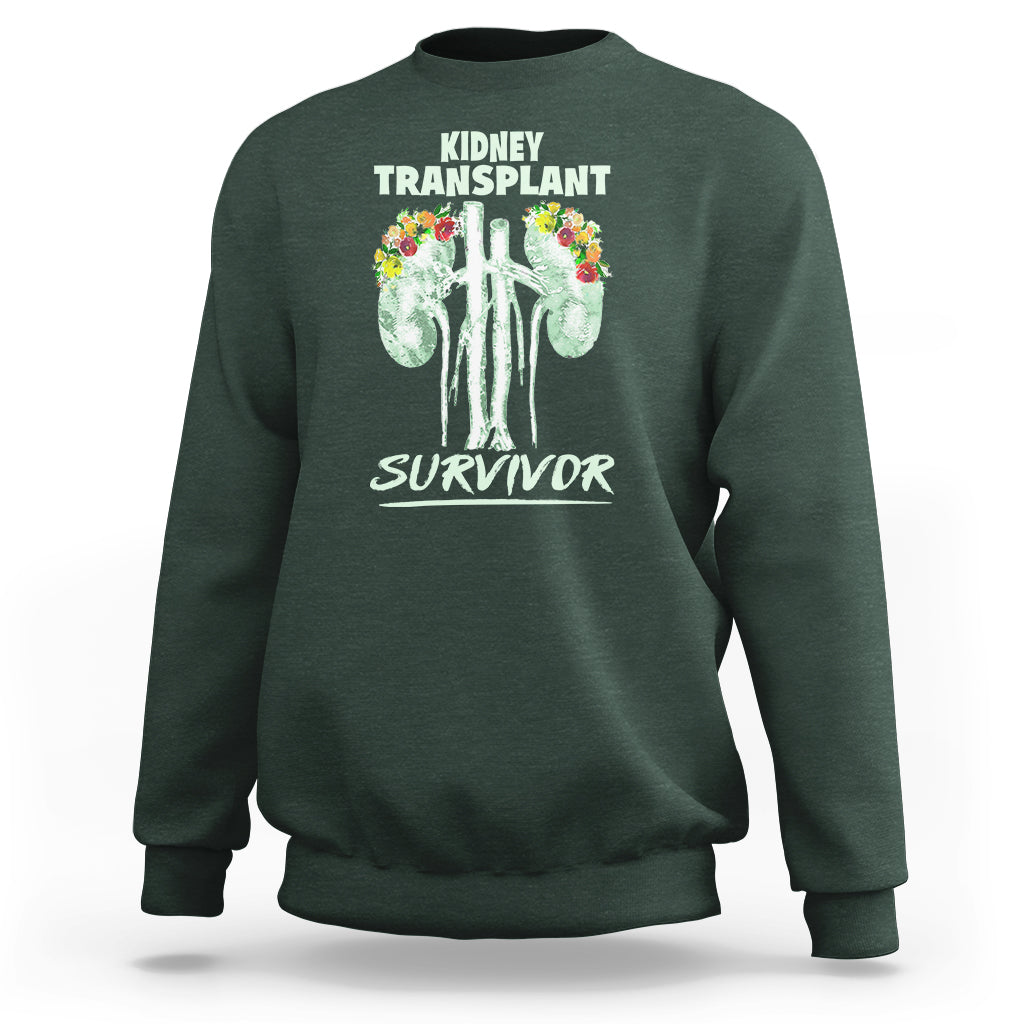 Kidney Transplant Survivor Organ Recipient Sweatshirt - Wonder Print Shop