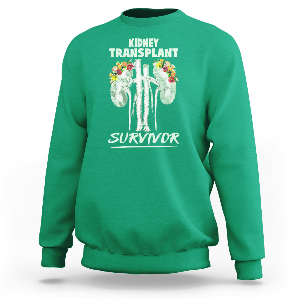 Kidney Transplant Survivor Organ Recipient Sweatshirt - Wonder Print Shop