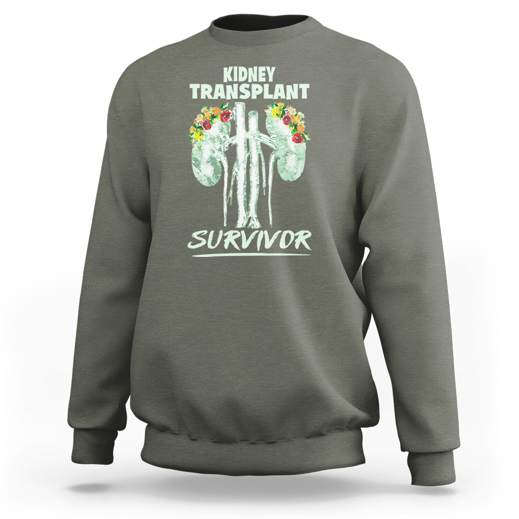 Kidney Transplant Survivor Organ Recipient Sweatshirt - Wonder Print Shop