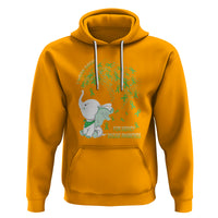 I Wear Green For Kidney Disease Awareness Elephant Survivors Hoodie - Wonder Print Shop