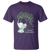 I Wear Green For Kidney Disease Awareness Elephant Survivors T Shirt - Wonder Print Shop