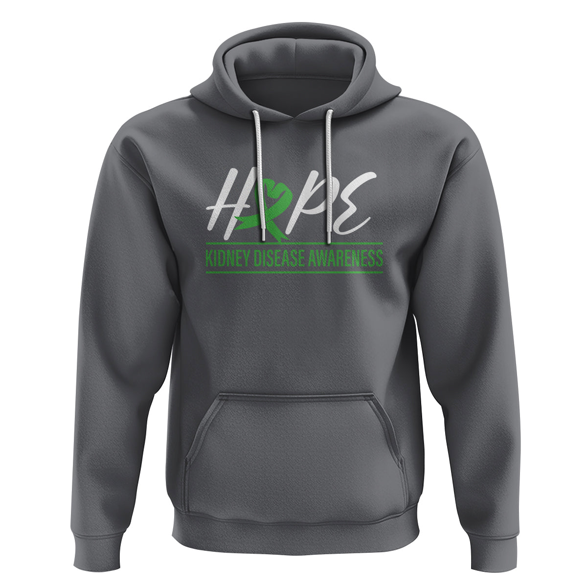Hope Kidney Disease Awareness Month Green Ribbon Hoodie - Wonder Print Shop