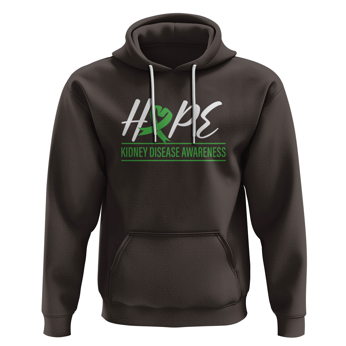 Hope Kidney Disease Awareness Month Green Ribbon Hoodie - Wonder Print Shop