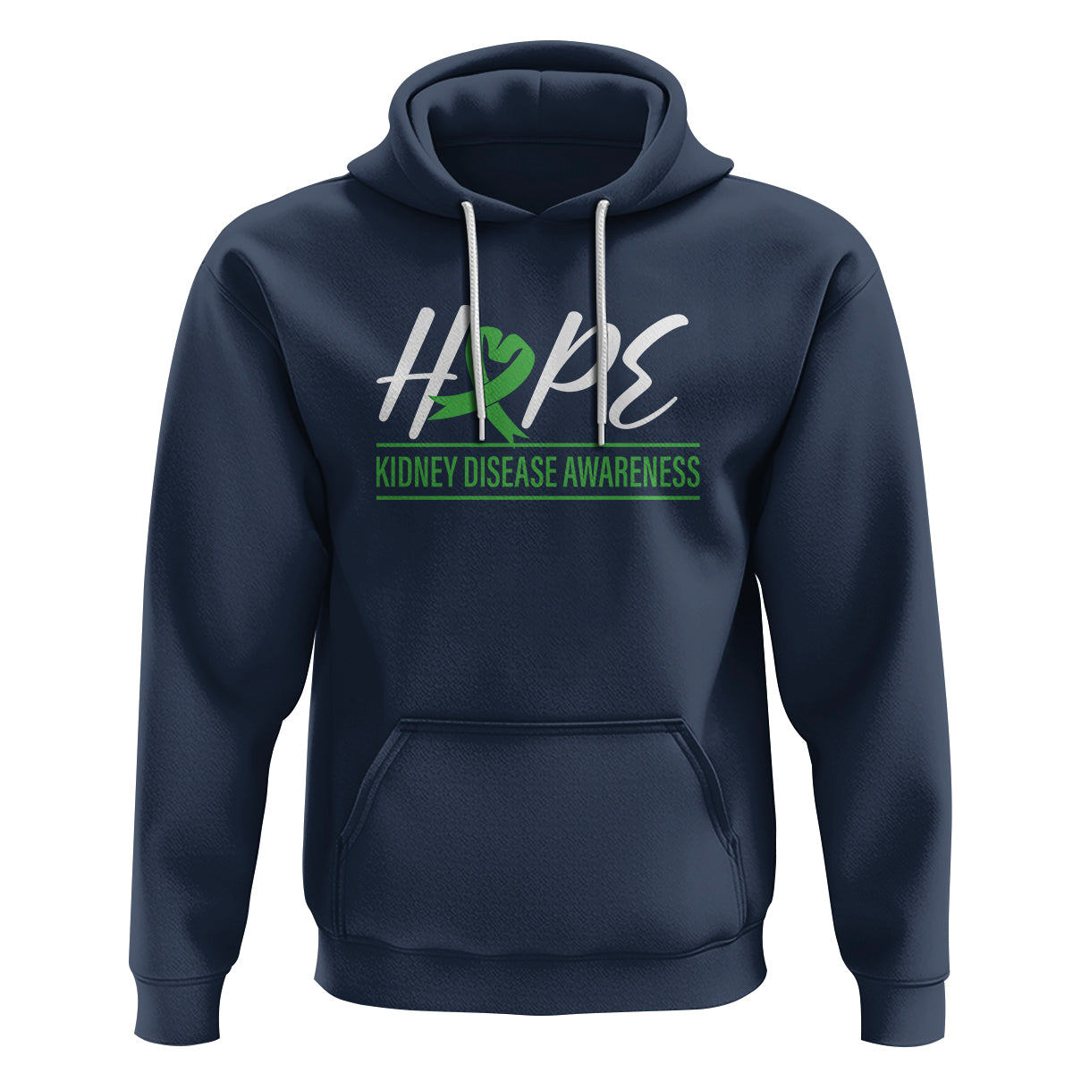 Hope Kidney Disease Awareness Month Green Ribbon Hoodie - Wonder Print Shop
