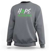 Hope Kidney Disease Awareness Month Green Ribbon Sweatshirt - Wonder Print Shop