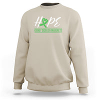 Hope Kidney Disease Awareness Month Green Ribbon Sweatshirt - Wonder Print Shop