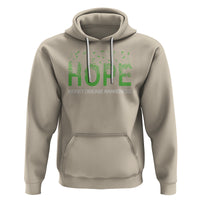 Kidney Disease Awareness Month Hoodie Hope Green Ribbon Support - Wonder Print Shop