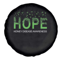Kidney Disease Awareness Month Spare Tire Cover Hope Green Ribbon Support
