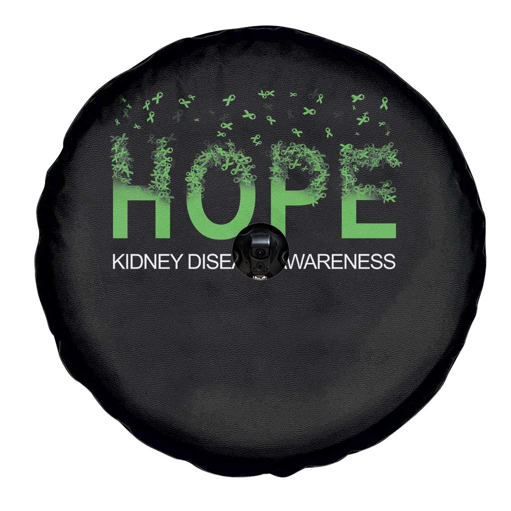 Kidney Disease Awareness Month Spare Tire Cover Hope Green Ribbon Support