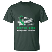 Kidney Disease Awareness Month T Shirt Support Squad USA Flag Strong Warrior - Wonder Print Shop