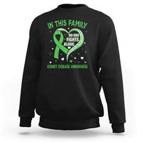 Kidney Disease Awareness Month Sweatshirt No One Fights Alone In This Family - Wonder Print Shop