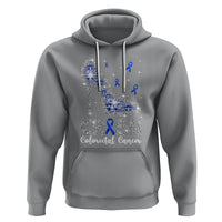Colorectal Cancer Awareness Hoodie Crush Colon Colonscopy Blue Ribbon High Heels - Wonder Print Shop
