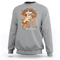 Multiple Sclerosis Awareness Sweatshirt Leopard Lips You Have No Idea What Strength It Takes To Wake Up Each Everr Day To Battle My Own Body - Wonder Print Shop