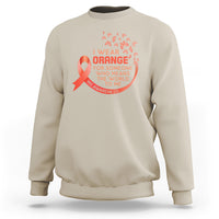 Multiple Sclerosis Awareness Sweatshirt I Wear Orange For Someone Who Means The World To Me - Wonder Print Shop