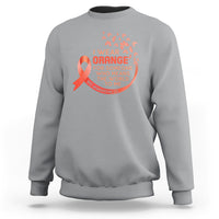Multiple Sclerosis Awareness Sweatshirt I Wear Orange For Someone Who Means The World To Me - Wonder Print Shop