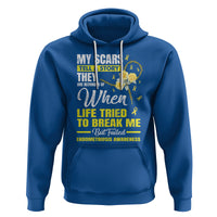 Endometriosis Awareness Hoodie My Scars Tell A Story When Life Tried To Break Me But Failed - Wonder Print Shop