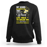 Endometriosis Awareness Sweatshirt My Scars Tell A Story When Life Tried To Break Me But Failed - Wonder Print Shop