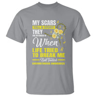 Endometriosis Awareness T Shirt My Scars Tell A Story When Life Tried To Break Me But Failed - Wonder Print Shop