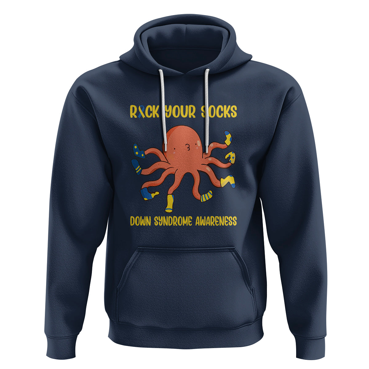 Down Syndrome Day Hoodie Rock Your Sock Funny Octopus Socks - Wonder Print Shop