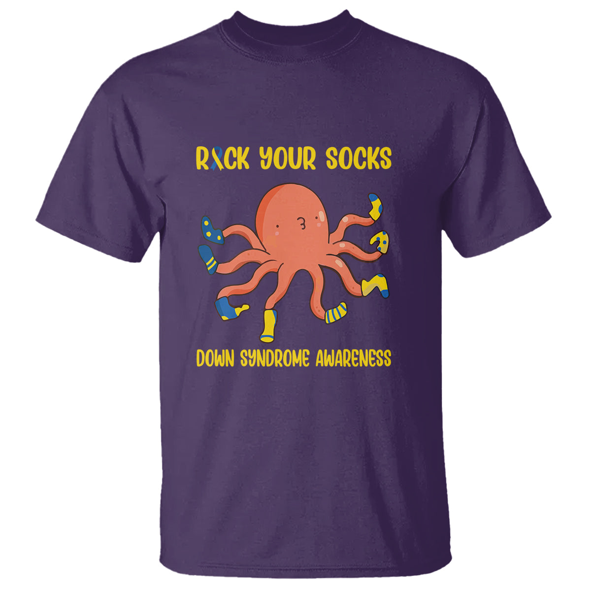Down Syndrome Day T Shirt Rock Your Sock Funny Octopus Socks - Wonder Print Shop