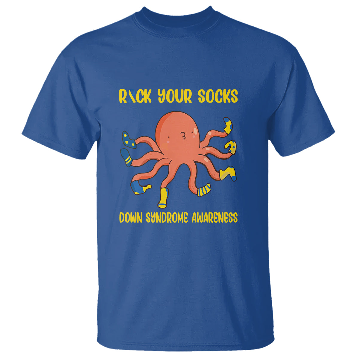 Down Syndrome Day T Shirt Rock Your Sock Funny Octopus Socks - Wonder Print Shop