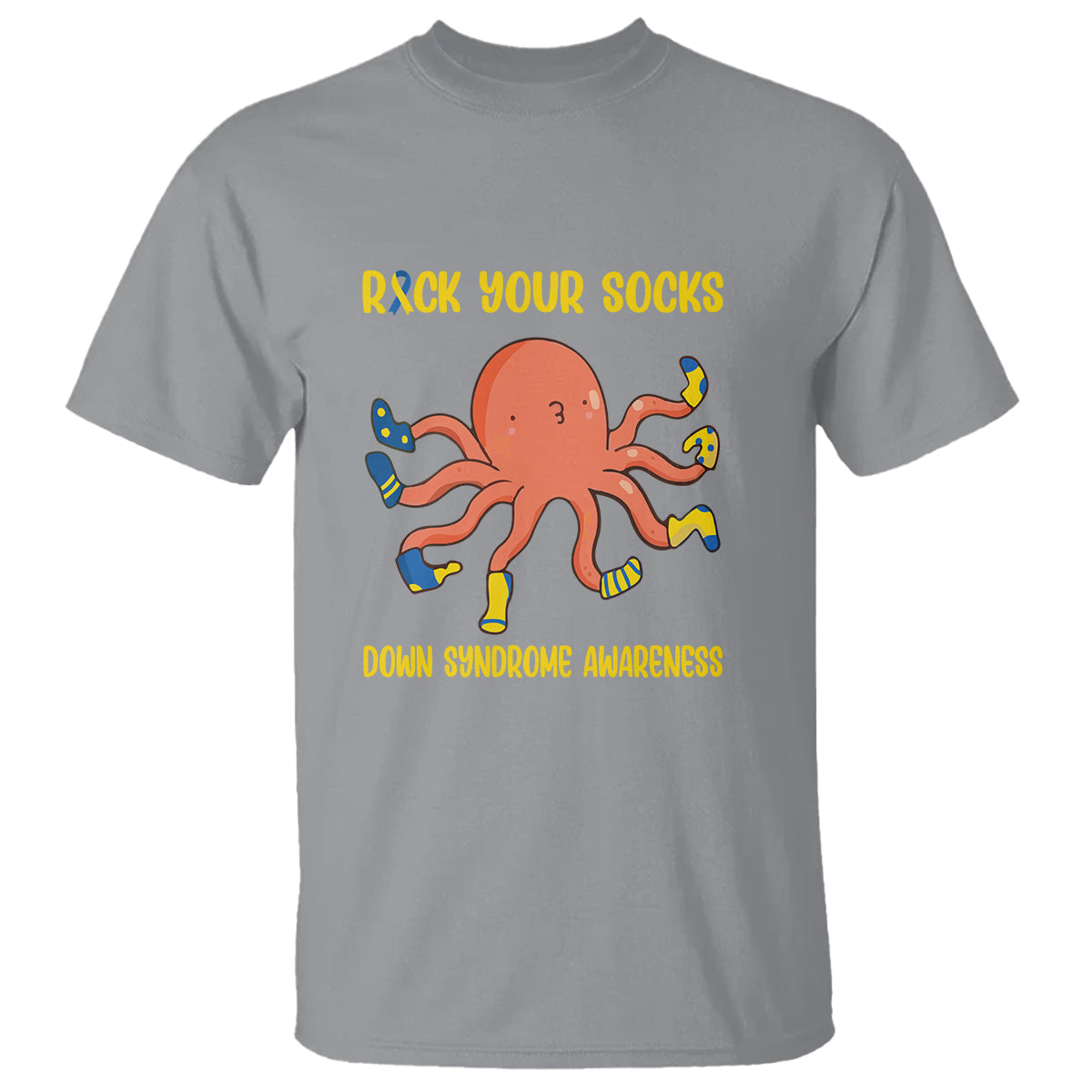 Down Syndrome Day T Shirt Rock Your Sock Funny Octopus Socks - Wonder Print Shop
