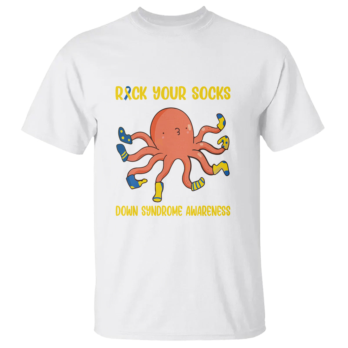 Down Syndrome Day T Shirt Rock Your Sock Funny Octopus Socks - Wonder Print Shop