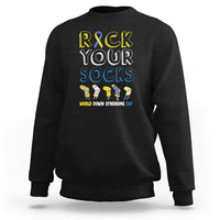 World Down Syndrome Day Rock Your Sock Sweatshirt - Wonder Print Shop