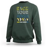 World Down Syndrome Day Rock Your Sock Sweatshirt - Wonder Print Shop
