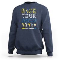 World Down Syndrome Day Rock Your Sock Sweatshirt - Wonder Print Shop
