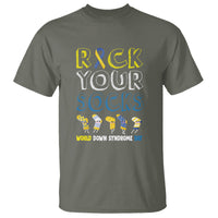 World Down Syndrome Day Rock Your Sock T Shirt - Wonder Print Shop