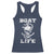 Boat Life Racerback Tank Top Funny Skull Anchor