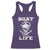 Boat Life Racerback Tank Top Funny Skull Anchor