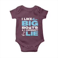 Funny I Like Big Boats and I Cannot Lie Baby Onesie
