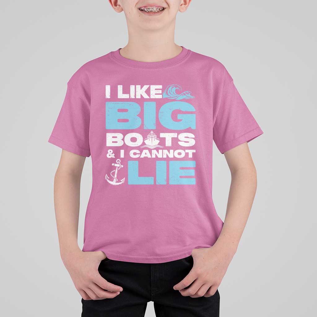Funny I Like Big Boats and I Cannot Lie T Shirt For Kid