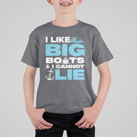 Funny I Like Big Boats and I Cannot Lie T Shirt For Kid