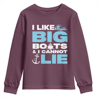 Funny I Like Big Boats and I Cannot Lie Youth Sweatshirt