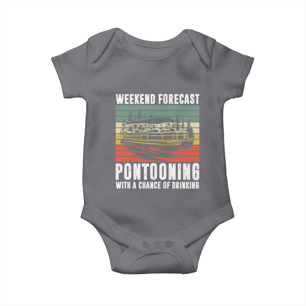 Weekend Forecast Pontooning With A Chance Of Drinking Baby Onesie
