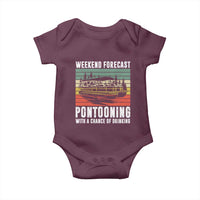 Weekend Forecast Pontooning With A Chance Of Drinking Baby Onesie