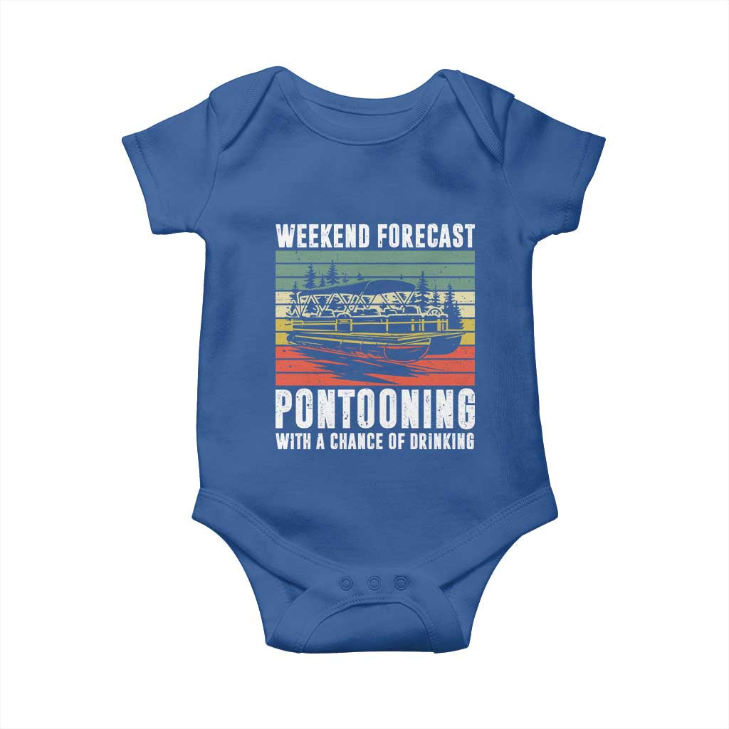 Weekend Forecast Pontooning With A Chance Of Drinking Baby Onesie