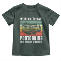 Weekend Forecast Pontooning With A Chance Of Drinking Toddler T Shirt