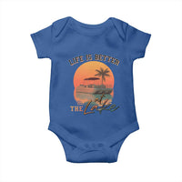Life Is Better At The Lake Baby Onesie Pontoon Boat