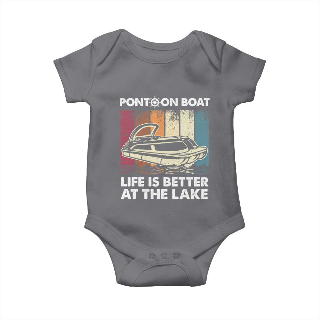 Pontoon Boat Baby Onesie Life Is Better At The Lake
