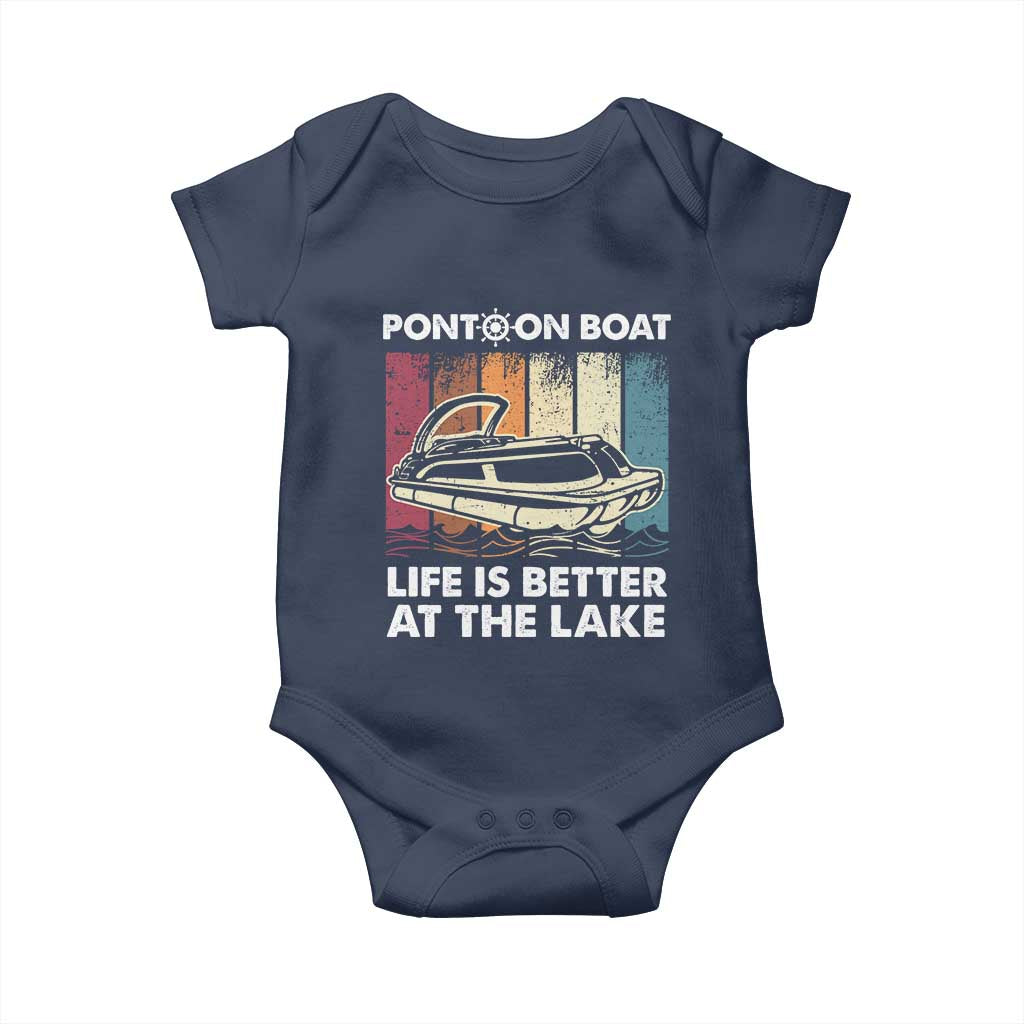 Pontoon Boat Baby Onesie Life Is Better At The Lake