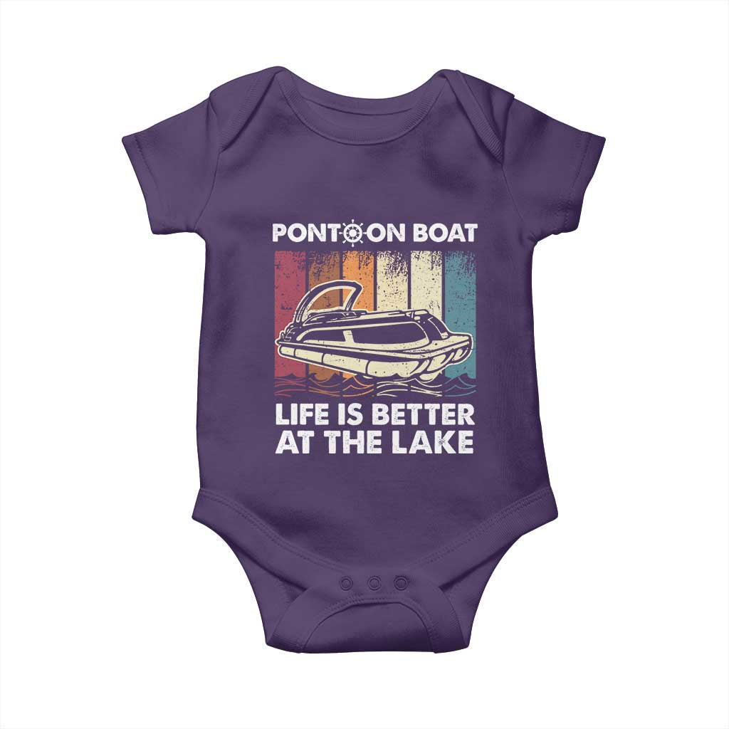 Pontoon Boat Baby Onesie Life Is Better At The Lake