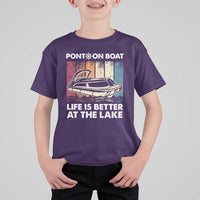 Pontoon Boat T Shirt For Kid Life Is Better At The Lake