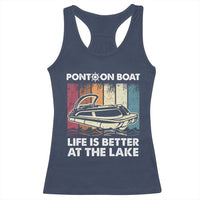 Pontoon Boat Racerback Tank Top Life Is Better At The Lake