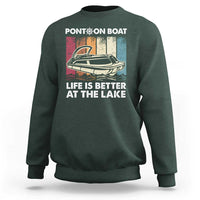 Pontoon Boat Sweatshirt Life Is Better At The Lake