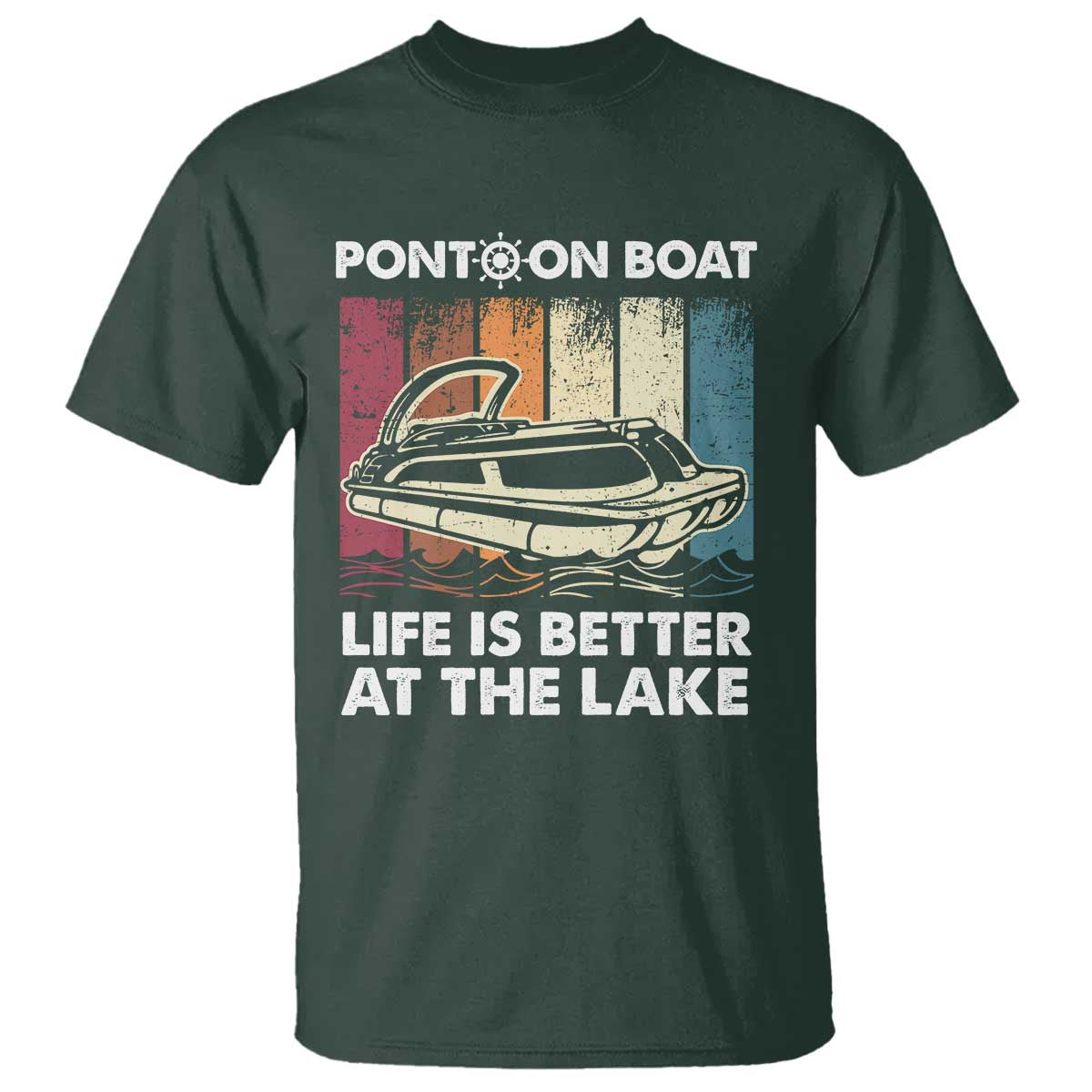 Pontoon Boat T Shirt Life Is Better At The Lake