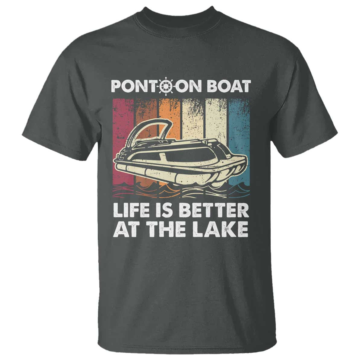 Pontoon Boat T Shirt Life Is Better At The Lake